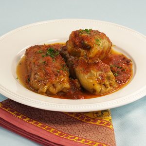 Cooked Turkey Stuffed Cabbage