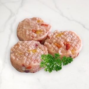 All Natural Pepper and Onion Chicken Burger