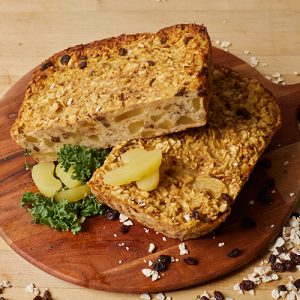 Apple & Raisin Matzoh Farfel Kugel