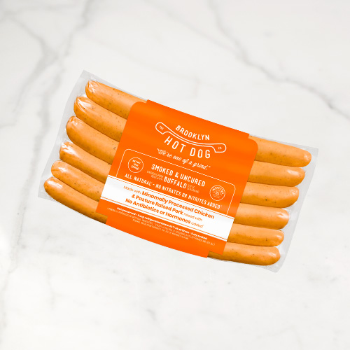 brooklyn hot dog company buffalo chicken hot dog