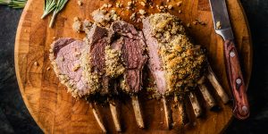 herb crusted- rack of lamb
