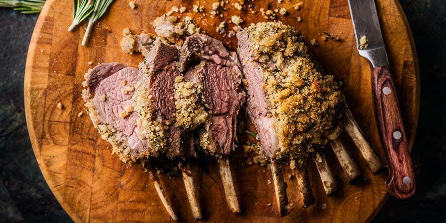 herb crusted- rack of lamb