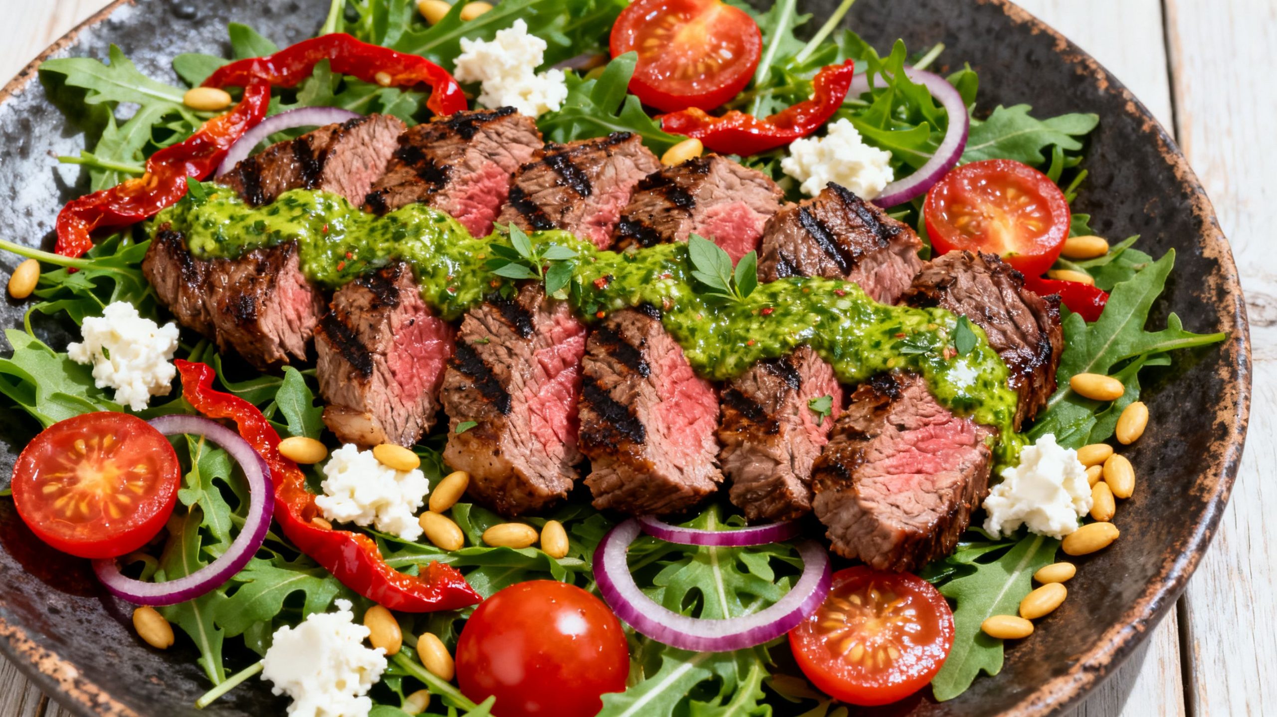 Grilled Flat Iron Steak with Chimichurri
