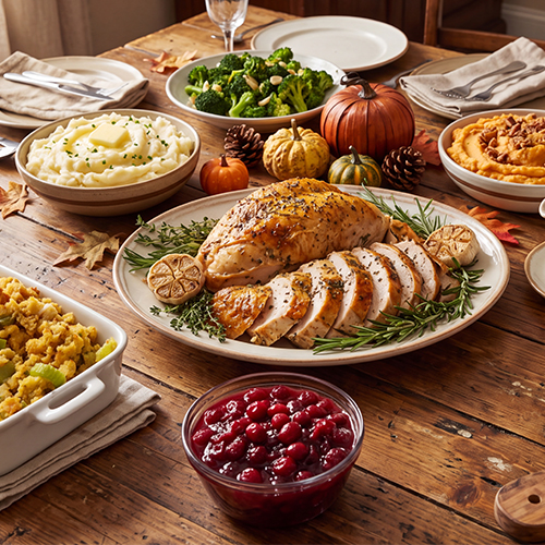 Scratch-Made Thanksgiving Dinner – Serves 4–6